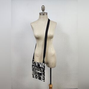 Stylish Black and White Crossbody Bag
